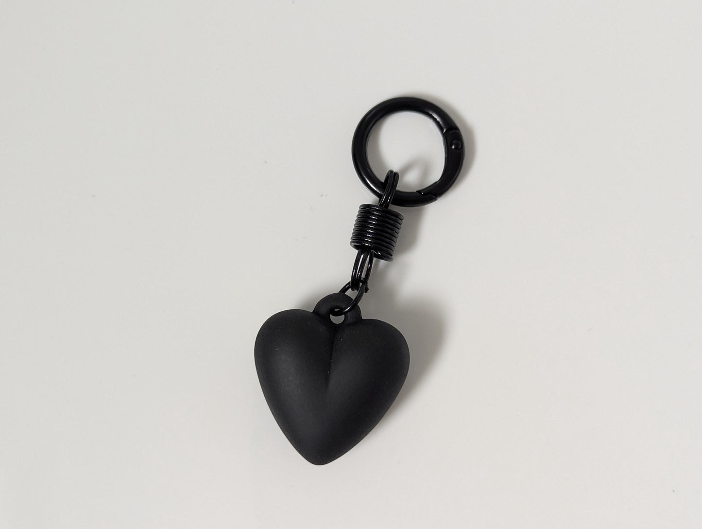 Matte Heart Keychain and Bag Charm Y2K Kawaii Accessory