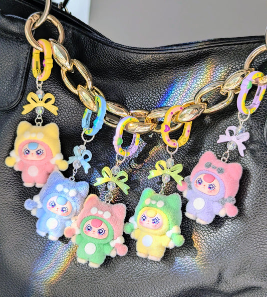 Doll Keychain and Bag Charm Pastel Y2K Harajuku Keychain Accessory