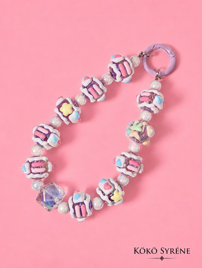 Pastel Candycore Beaded Sweet Lolita Phone Strap Charm