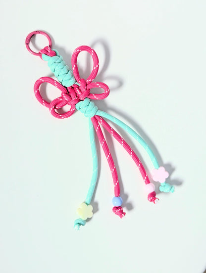 Cute Paracord Bag Charm Kawaii Keyring Accessory