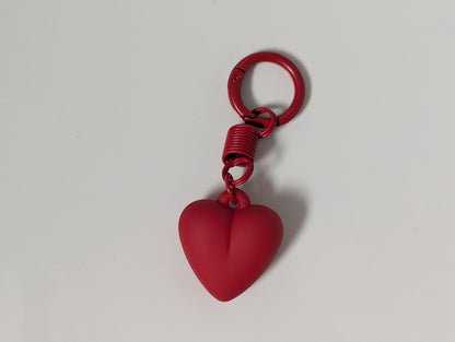 Matte Heart Keychain and Bag Charm Y2K Kawaii Accessory
