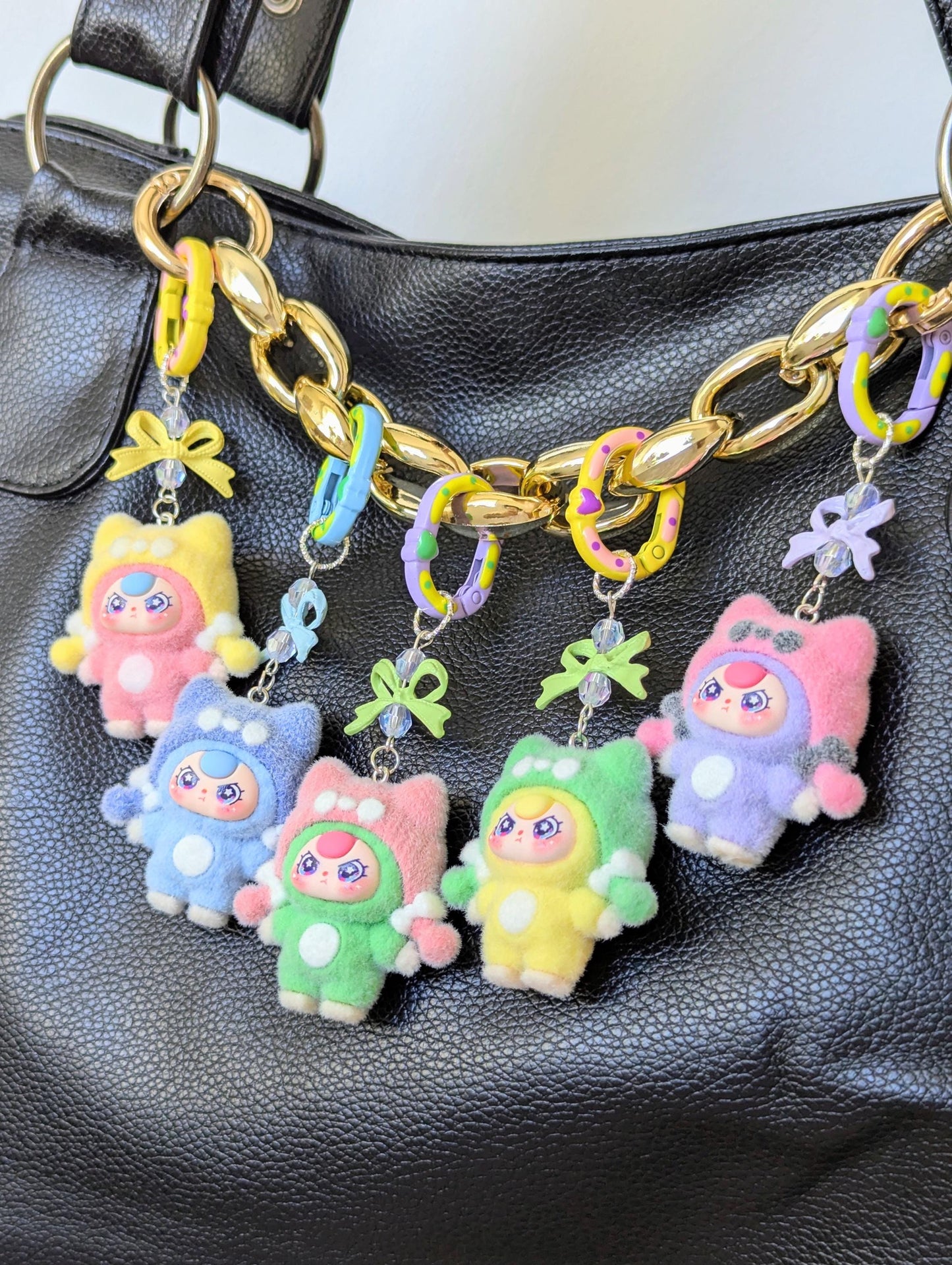 Doll Keychain and Bag Charm Pastel Y2K Harajuku Keychain Accessory