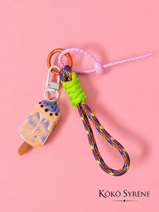Popsicle Keychain and Bag Charm Ice Cream Colourful Y2K Accessory