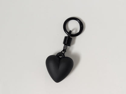 Matte Heart Keychain and Bag Charm Y2K Kawaii Accessory