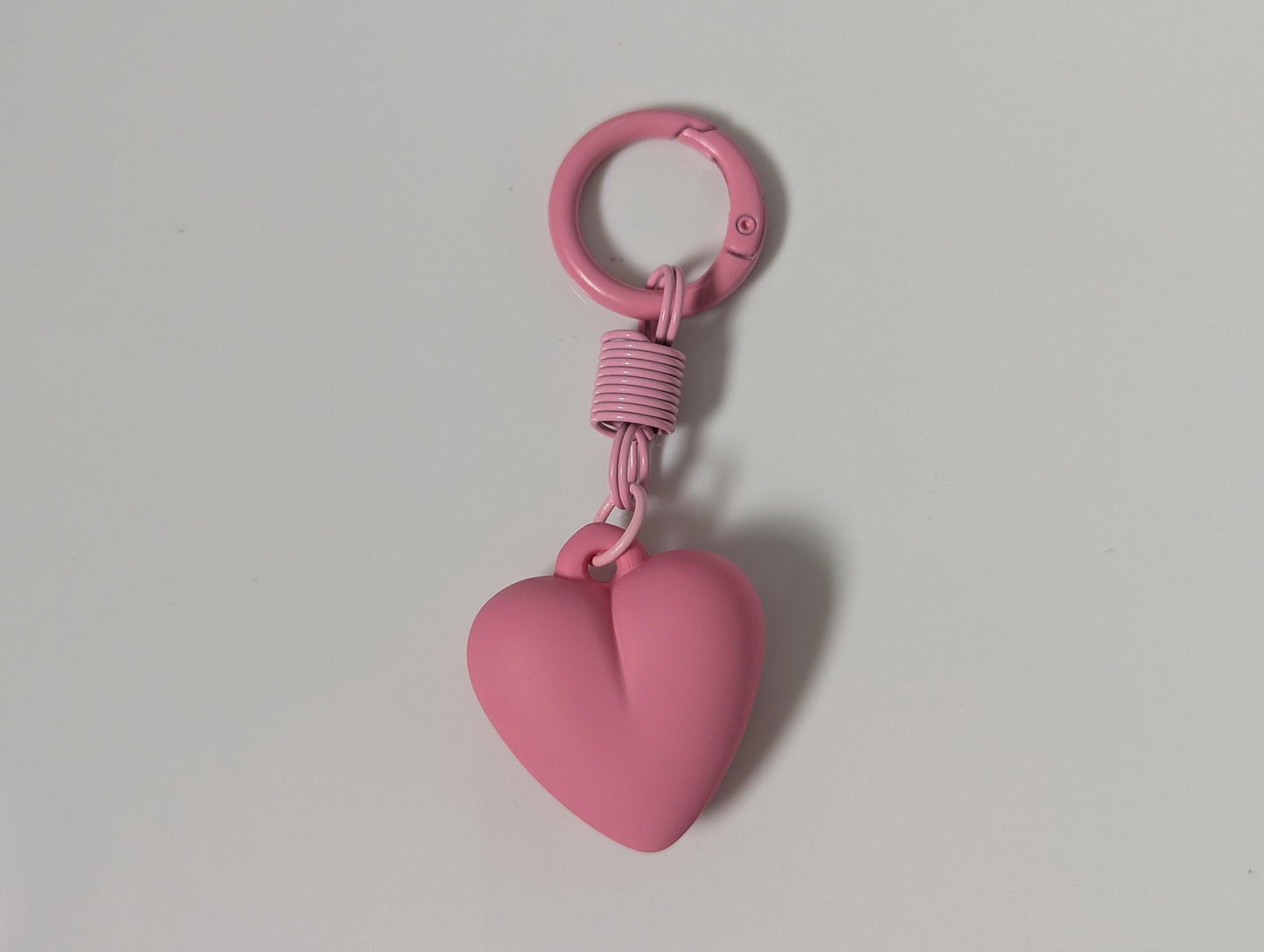Matte Heart Keychain and Bag Charm Y2K Kawaii Accessory