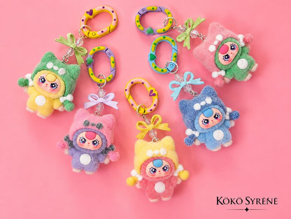 Doll Keychain and Bag Charm Pastel Y2K Harajuku Keychain Accessory