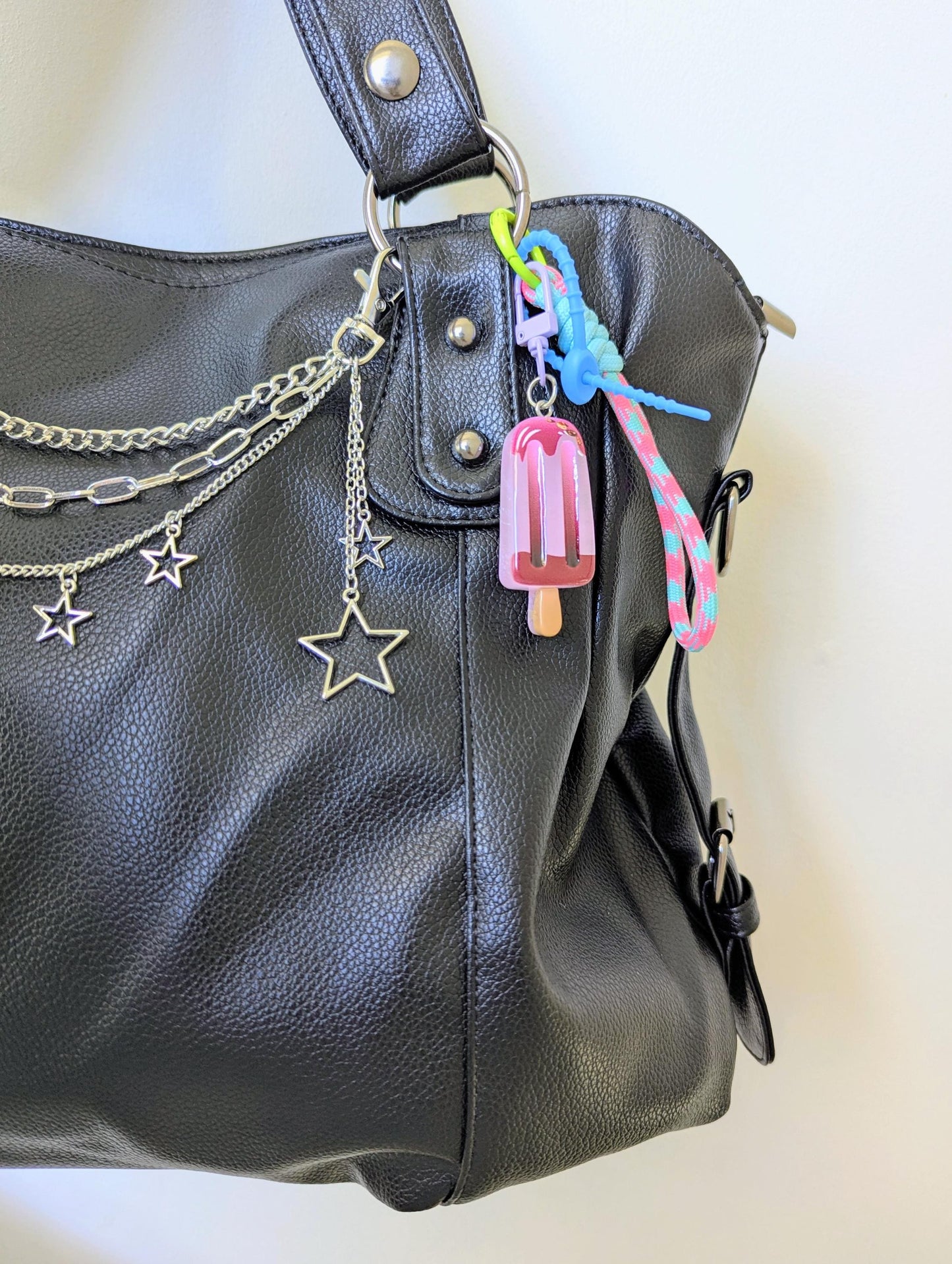 Candycore Popsicle Keychain and Bag Charm Glossy Ice Cream Y2K Accessory Keychain