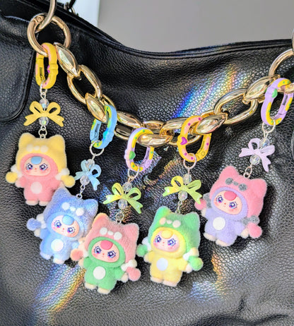 Doll Keychain and Bag Charm Pastel Y2K Harajuku Keychain Accessory