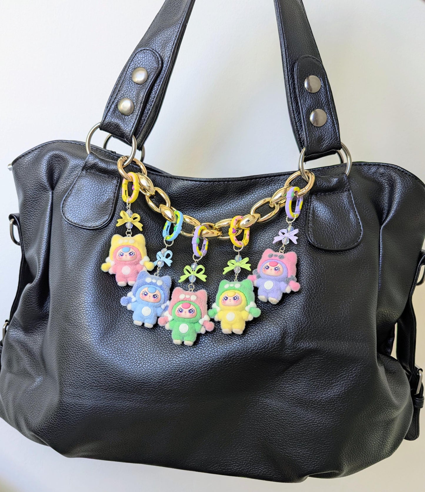 Doll Keychain and Bag Charm Pastel Y2K Harajuku Keychain Accessory