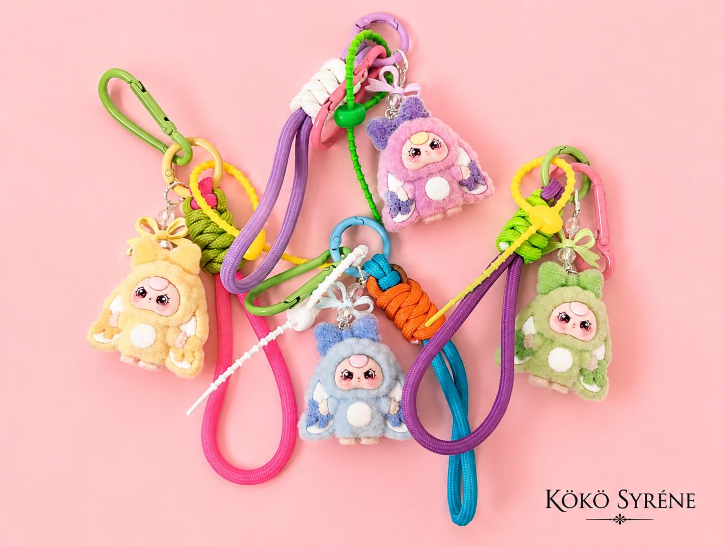 Bunny Doll Keychain Pastel Y2K Harajuku Bag Charm Accessory