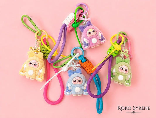 Bunny Doll Keychain Pastel Y2K Harajuku Bag Charm Accessory