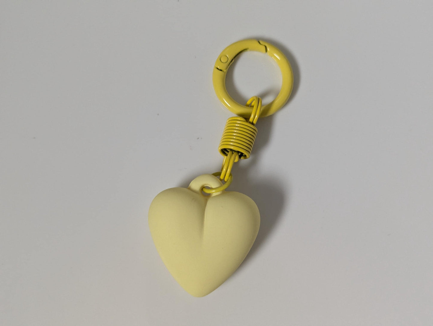 Matte Heart Keychain and Bag Charm Y2K Kawaii Accessory